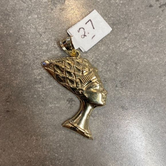 Other - Real 10K Gold Nefertiti Egyptian Pendant